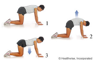 Picture of back stretches for ankylosing spondylitis