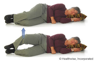 Picture of how to do clamshell exercise