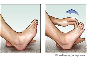 Picture of toe stretch