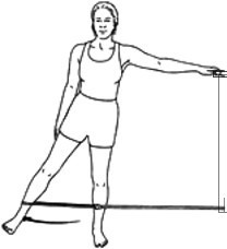 standing hip strengthening with band
