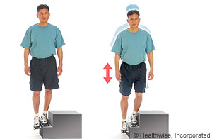 Picture of how to do lateral step-up exercise