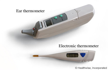 Ear and electronic thermometers