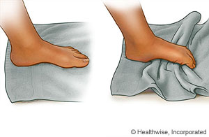 How to do towel scrunches