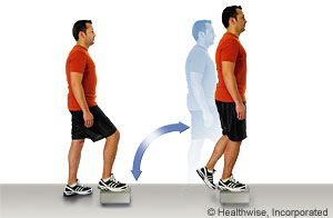Picrture of the step-up exercise