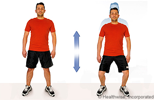 Picture of half-squat exercise