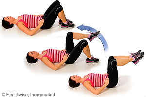 Picture of lower abdominal strengthening exercise