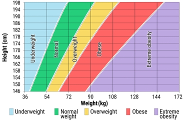 Body mass index chart
