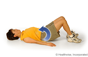 Picture of the pelvic tilt exercise