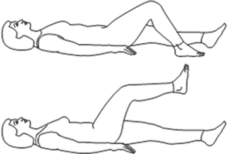 bent knee leg lift