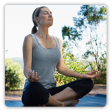 Photo of a woman doing yoga