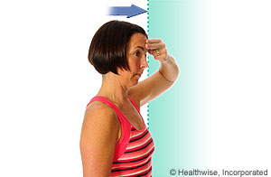 Picture of forward bend strengthening exercise